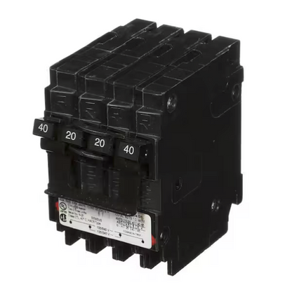 Siemens, Q24020CT2, 40-20A, Two - Double-pole, Circuit Breaker