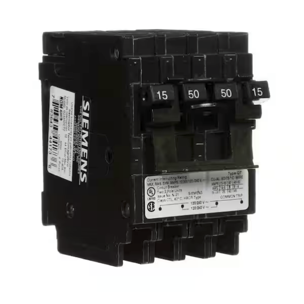 Siemens, Q21550CT2, 15-50A, Two - Double-pole, Circuit Breaker