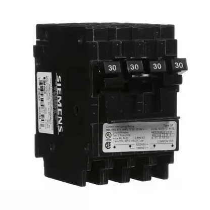 Siemens, Q23030CT2, 30-30A, Two - Double-pole, Circuit Breaker