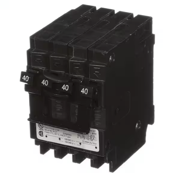 Siemens, Q24040CT2, 40-40A, Two - Double-pole, Circuit Breaker