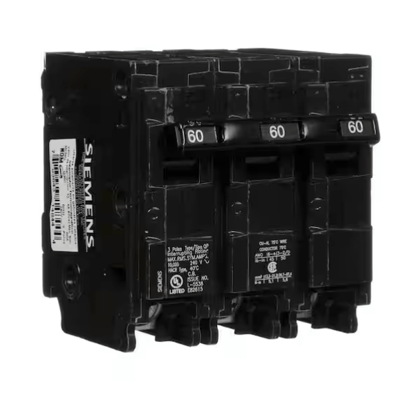 Siemens, B360, 60-Amp, Three-Pole, 240V