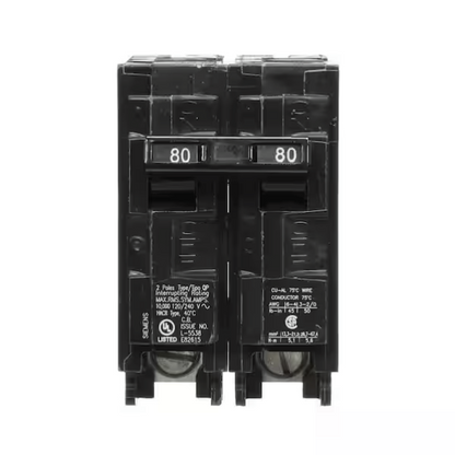 Siemens, B280, 80-Amp, Double-Pole, 240V