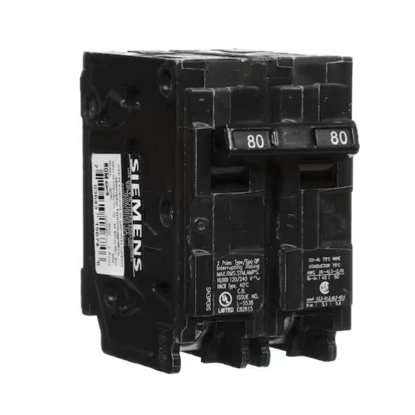Siemens, B280, 80-Amp, Double-Pole, 240V
