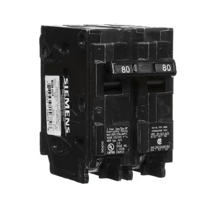 Siemens, B280, 80-Amp, Double-Pole, 240V