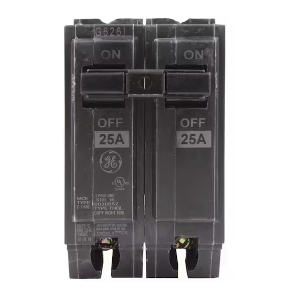 ABB Q-Line® THQL2125, 25A, Double-Pole 120V