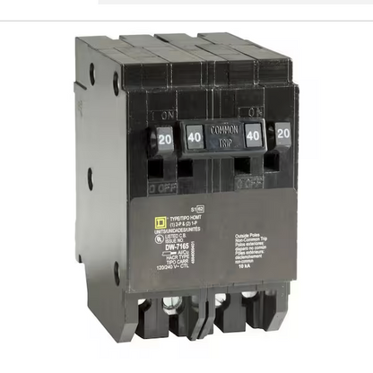 Square D Homeline HOMT2020240CP, Quad, Circuit Breaker