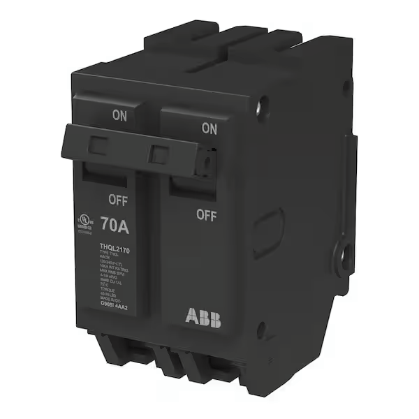 ABB Q-Line® THQL2170, 70A, Double-Pole 120V