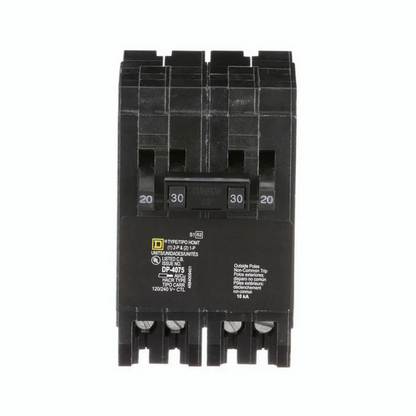 Square D Homeline HOMT2020230CP, Quad, Circuit Breaker