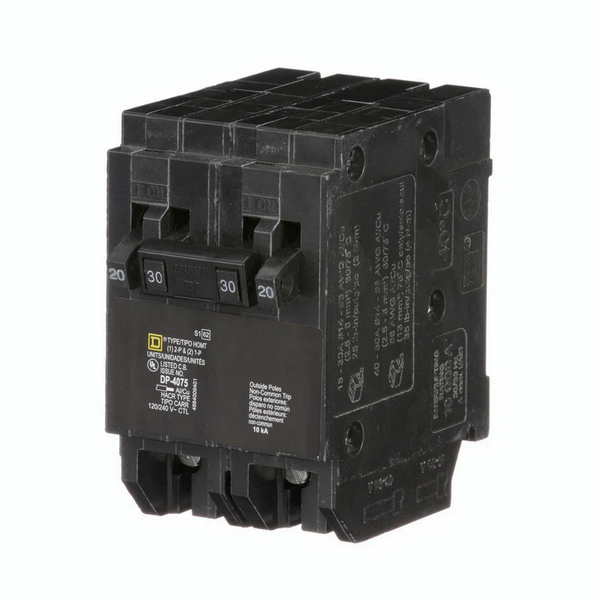 Square D Homeline HOMT2020230CP, Quad, Circuit Breaker
