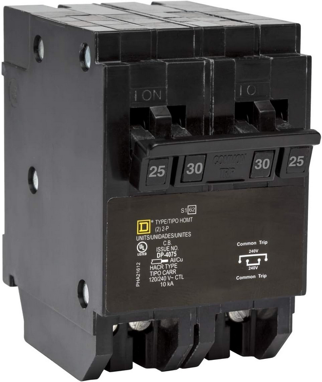 Square D Homeline  HOMT225230CP, Quad, Circuit Breaker