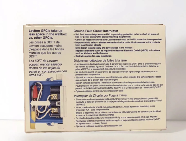 Leviton GFTR2-4W Tamper-Resistant GFCI Outlets