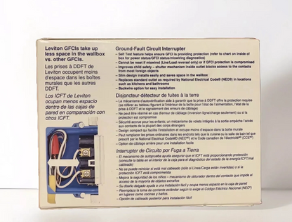 Leviton GFTR2-4W Tamper-Resistant GFCI Outlets