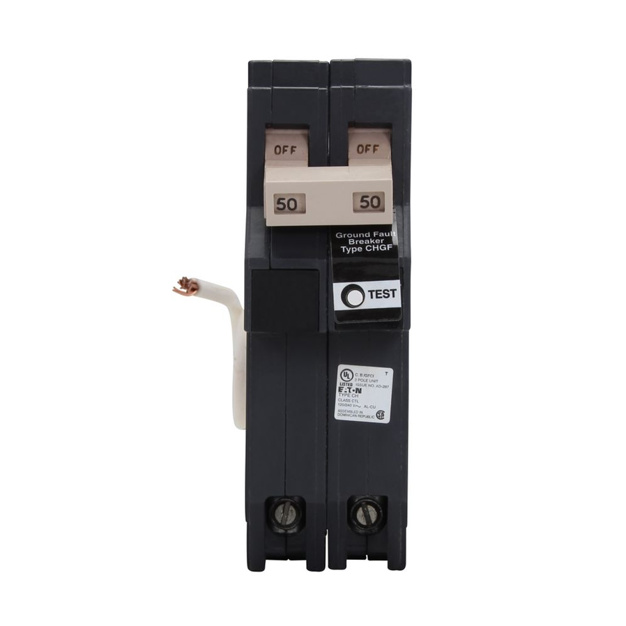 Eaton CH CHFN250GF 60A Double-Pole 120/240V GFCI Circuit Breaker