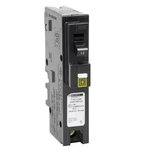 Square D Homeline HOM115PCAFIC 15A Single-Pole 120V AFCI Circuit Breaker