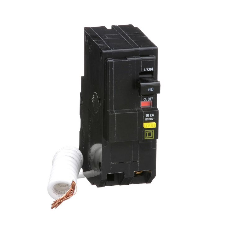 Square D QO QO260GFI 60A Double-Pole 120/240V GFCI Circuit Breaker