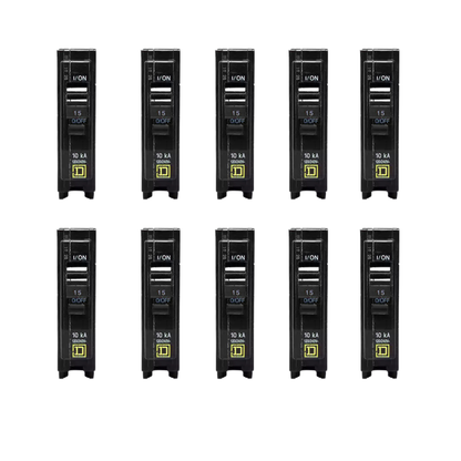 Square D QO QO1515 515A Single-Pole 120V Circuit Breaker (10 Pack)
