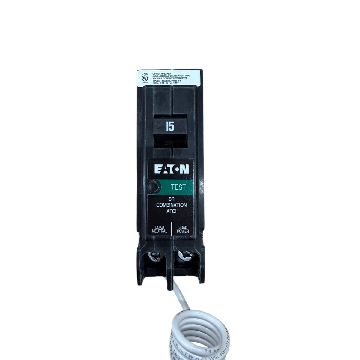 Eaton BR BRN115AF 15A Single-Pole 120V AFCI Circuit Breaker