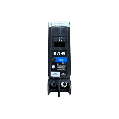 Eaton BR BRP120DF 20A Single-Pole 120V Dual Function AFCI/GFCI Circuit Breaker