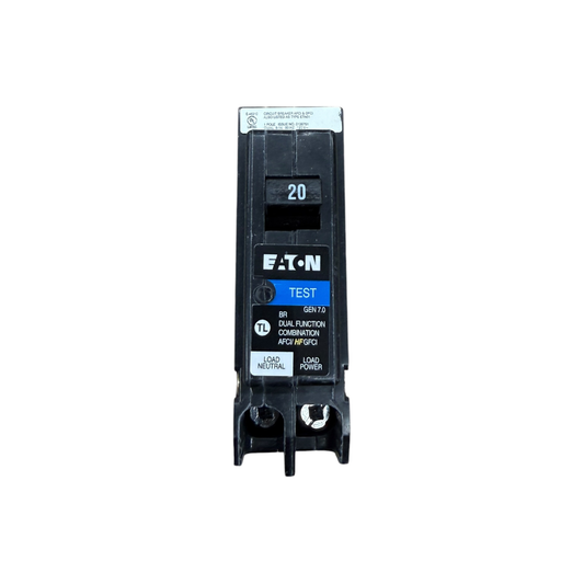 Eaton BR BRP120DF 20A Single-Pole 120V Dual Function AFCI/GFCI Circuit Breaker
