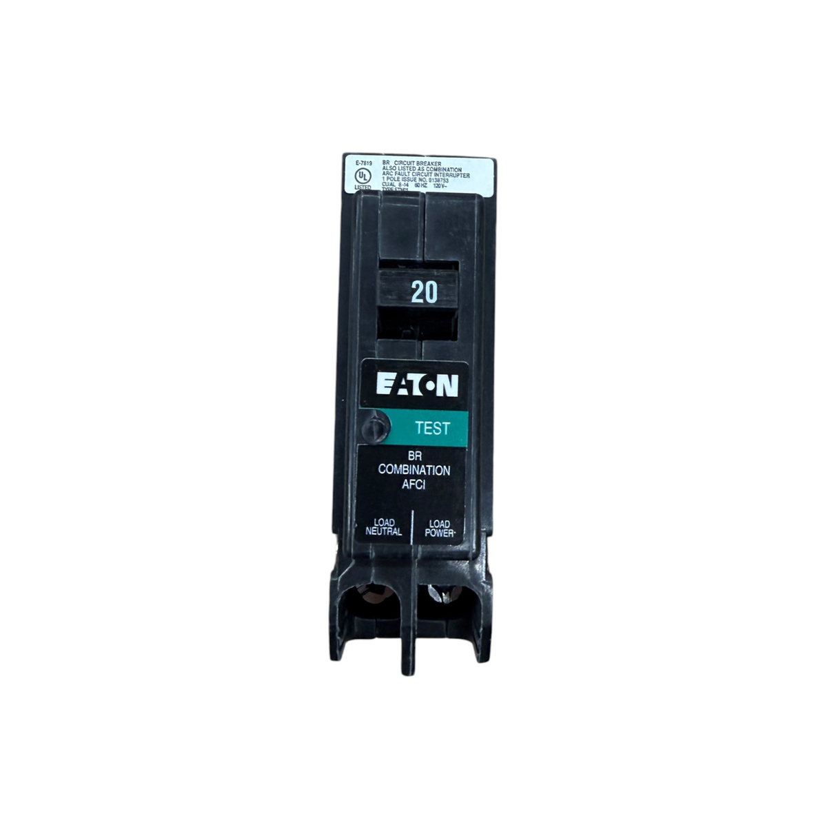 Eaton BR BRP120AF 20 Amp Single-Pole 120V AFCI Circuit Breaker