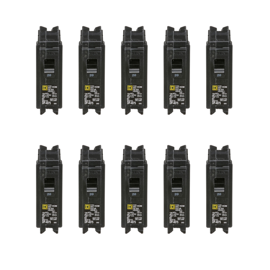 HOM120CP Homeline 20-Amp Single-Pole Circuit Breaker (10 Pack)