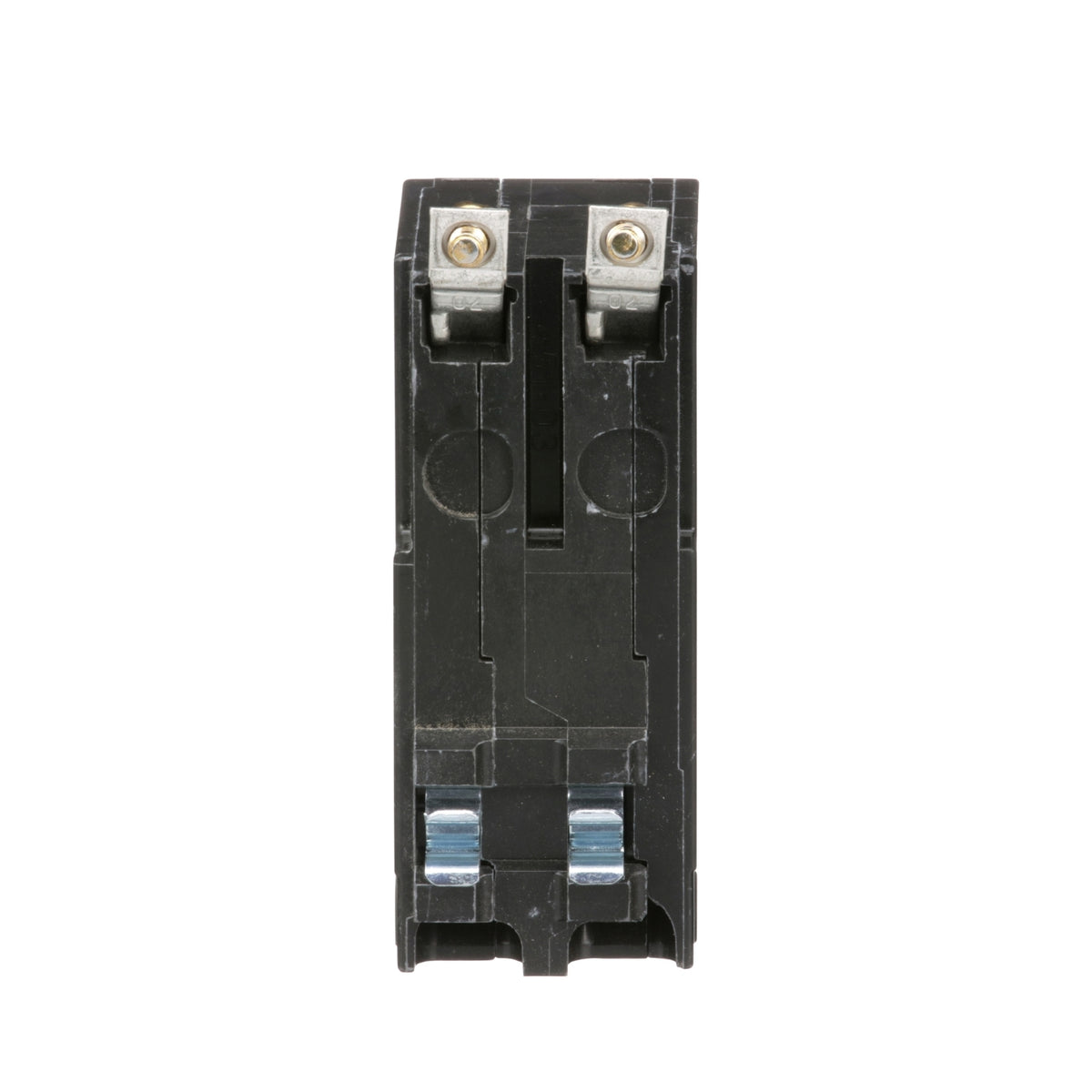Square D QOB2100 100 Amp bolt-on circuit breaker, back view
