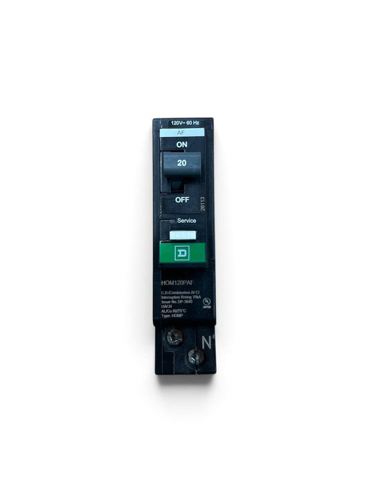 Square D Homeline HOM120PAF 20A Single-Pole 120V Combination AFCI Circuit Breaker