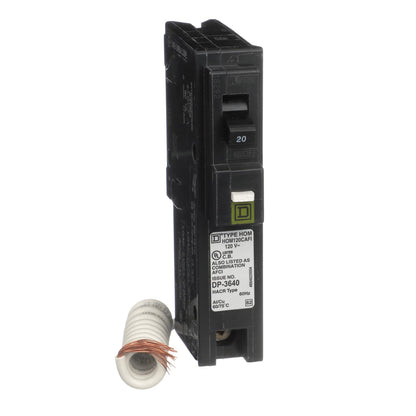 Square D Homeline Hom120CAFIC 20A Single-Pole 120V AFCI Circuit Breaker