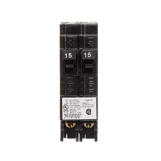 Siemens QP Q1515 15A Single-Pole 120V Circuit Breaker