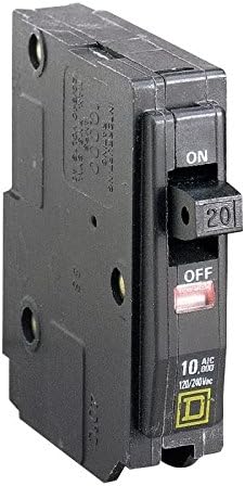 Square D QO QO120 20A Single-Pole 120V Circuit Breaker
