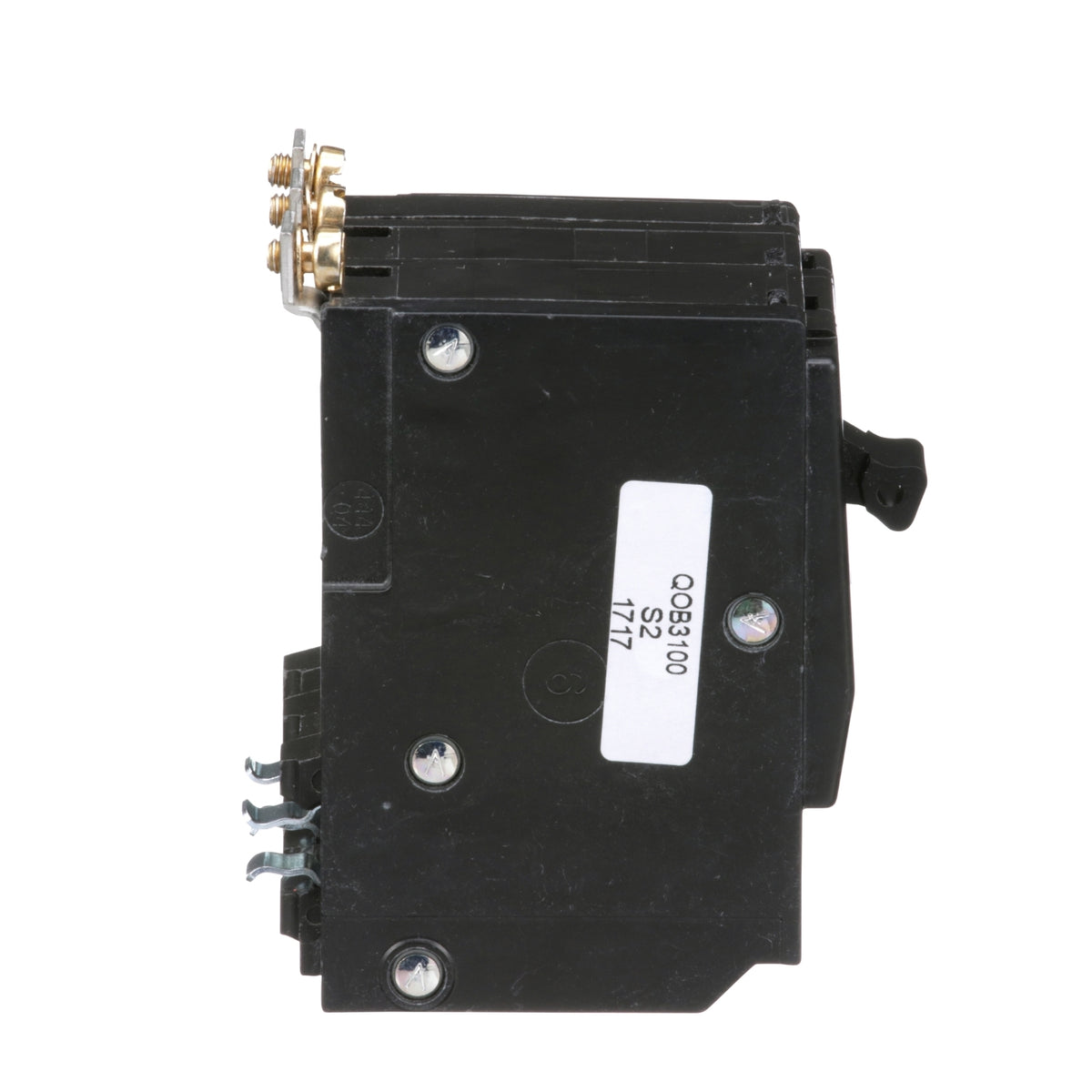 SQUARE D, QOB3100 Circuit Breaker, 100A, 3-Pole, 240 Vac, 3-Phase, Bolt-On