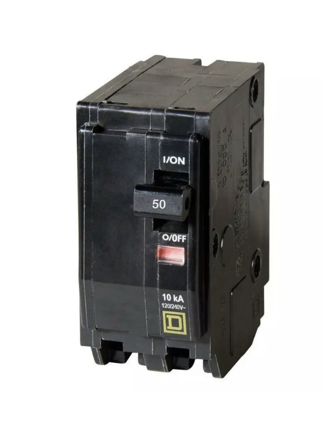 Square D QO QO250 50A Double-Pole 120/240V Circuit Breaker