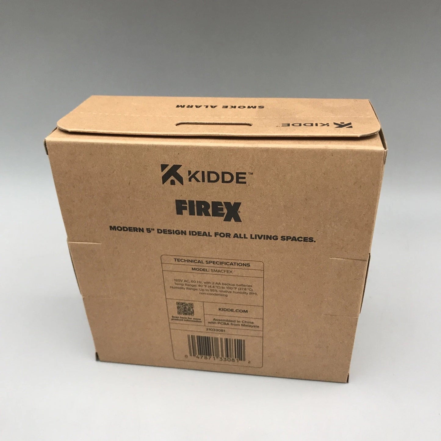 Kidde SMACFEX 120V Hardwired Smoke and Carbon Monoxide Alarm with AA Battery Backup